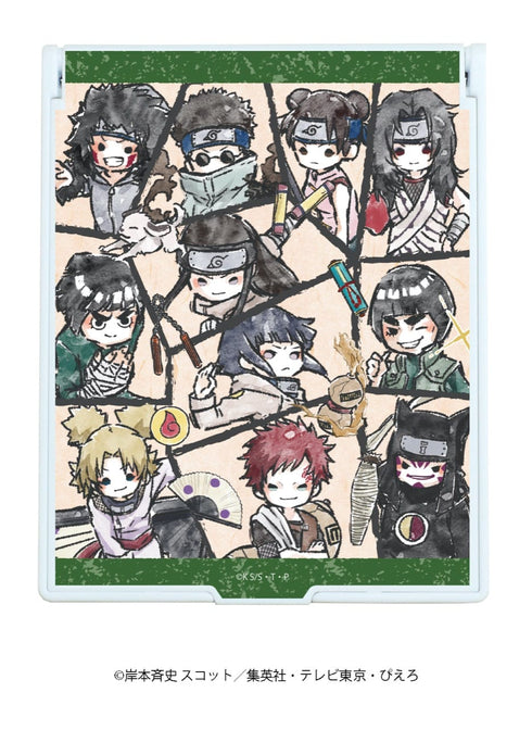 『NARUTO-ナルト-』デカキャラミラー 02/ 第三班&第八班&砂の三姉弟 (グラフアート)